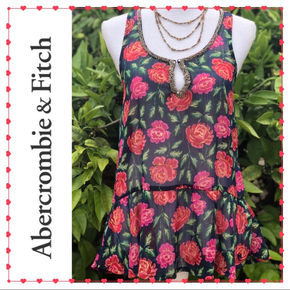 Abercrombie gilded rose tank